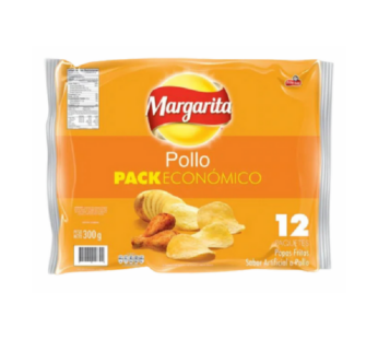 Papas Margaritas sabor a Pollo| Paquete x 12