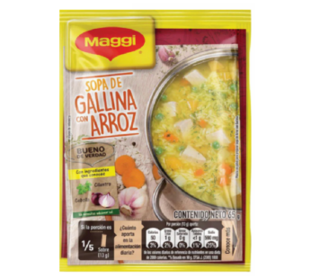 Maggi Sopa de Gallina con arroz| Paquete x 3