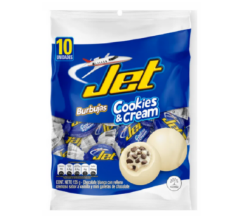 Burbujas Jet  Cookies & cream | Paquete x 3 bolsas