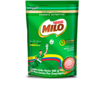 Milo en polvo Bolsa 500 grs